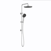 Linkware Gabe Twin Shower System On Rail - Brushed Nickel